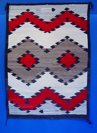 01 - Navajo Textiles, Navajo Rug: Ganado
1930