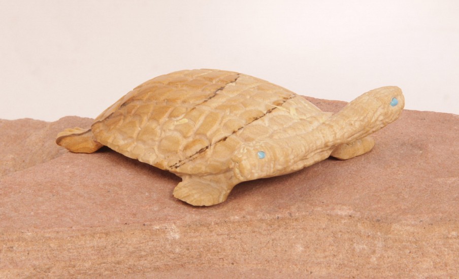 06 - Zuni Fetishes, Zuni Fetish by Lance Cheama: Double-Headed Turtle, Picture Jasper with Turquoise (0.5" ht x 1.75" w x 2.5" l)
Contemporary