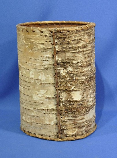 02 - Indian Baskets, c. 1930-1950 Northeast Indian Birch Bark Basket (10 1/4" ht x 7 5/8" d)
c. 1930-50