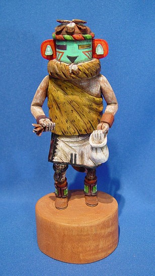 05 - Kachinas and Dolls, Hopi Kachina: Chief, Second Mesa, by Raynard Nasingoetewa (8.5")
Hand Carved and Painted Cottonwood Root