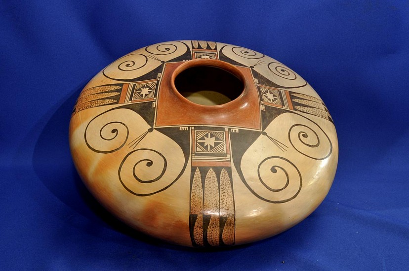 03 - Pueblo Pottery, Hopi Pottery: Large Jar by Priscilla Namingha Nampeyo (8.5" ht x 16")
Hand coiled clay pottery
