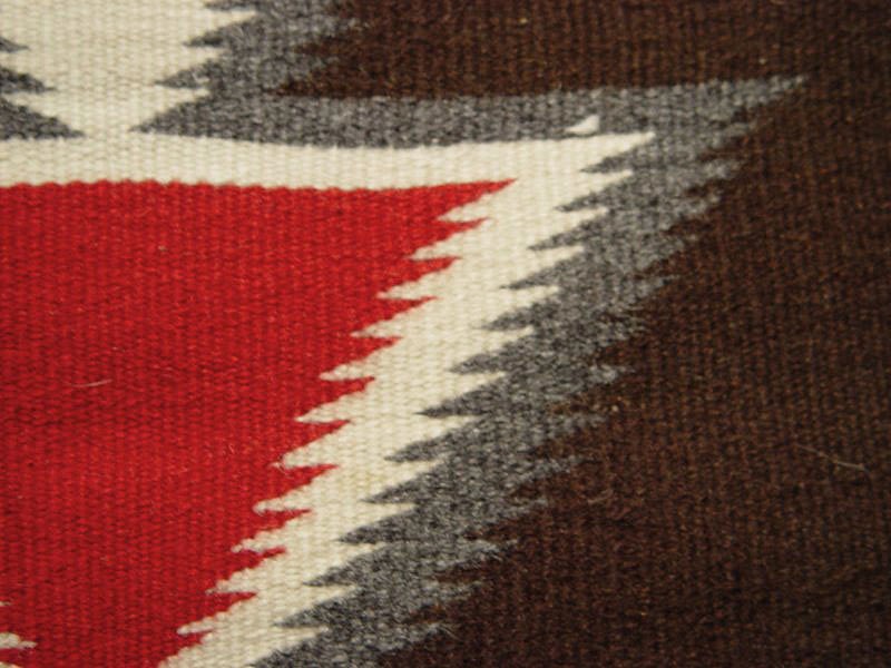 01 - Navajo Textiles | Navajo Rug: c. 1930 Gallup Throw (18