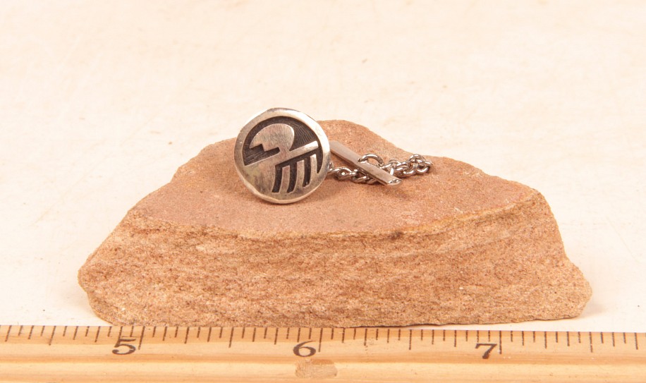 08 - Jewelry-New, Hopi Sterling Silver Tie Tack - Hallmarked c.1980s
